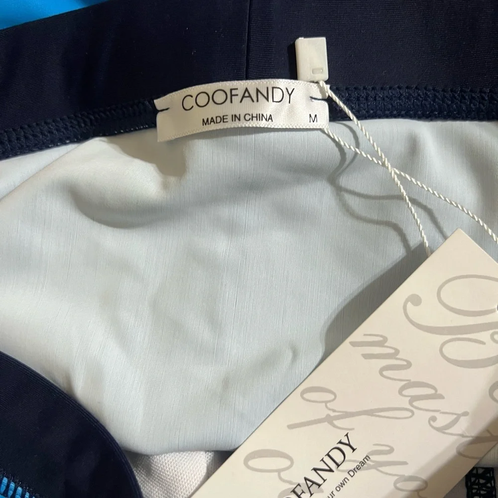 COOFANDY I Men's I Blue Swim Trunks I Brazilian Style